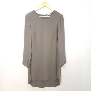🦋3/$25 Banana Blue Xsmall Grey Long Sleeve Sheer Dress Tunic